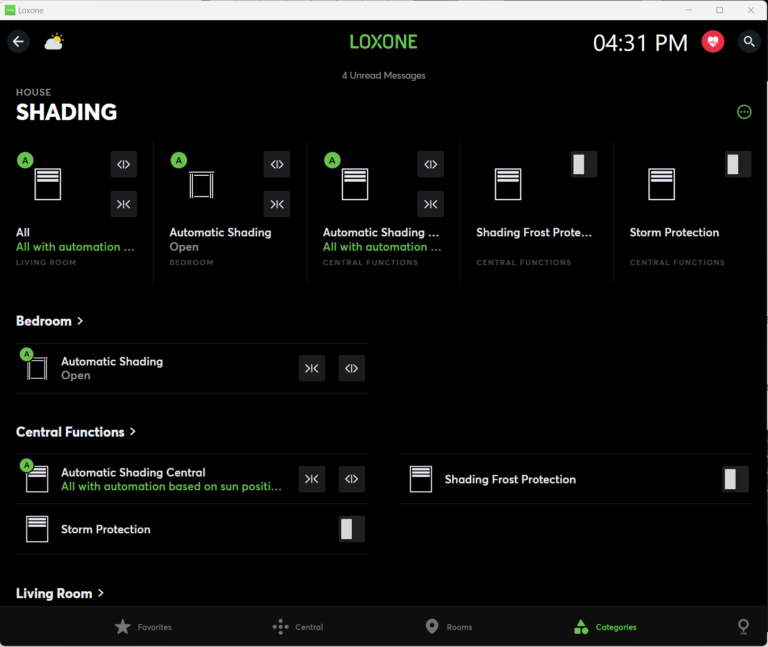 Loxone Shading Control 1